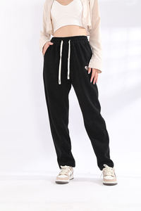 Service OEM ODM Streetwear Femme Pantalon Slim Fit Dames Haute Qualité Décontracté Taille Haute Couleur Unie Pantalon Femme - Product Image 2