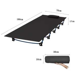 Lit simple pliant d'extérieur pour les siestes de bureau lit pliant portable de camping pour les <span class=keywords><strong>voyages</strong></span> autonomes - Product Image 3
