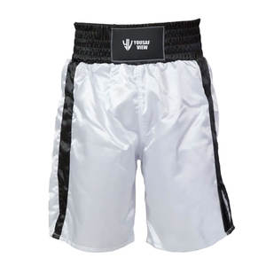 กางเกงมวยขาสั้นโพลีเอสเตอร์สำหรับผู้ชายกางเกงชกมวยระบายอากาศได้ดี - Product Image 1
