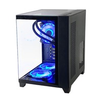 Pcooling Nouveau Design Atx Gaming Case Verre Trempé Mid Tower Pc Case Argb Effect Desktop Computer Case