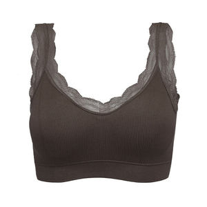 Haute qualité femmes soutien-gorge de sport en gros meilleure vente respirant 100% Polyester Spandex fait soutien-gorge de sport pour femmes à vendre - Product Image 1