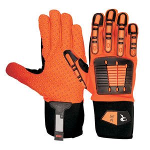 Guantes de trabajo de seguridad Hi Vis de cuero sintético-Tamaño de color personalizado anticorte para uso multiusos de agricultura mecánica - Product Image 1