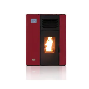 12.5kW Heat Efficiency and 0.7/1.49 kg/h Fuel Consumption Pellet Stove with Water Jacket from Bulgaria Origin Supplier
