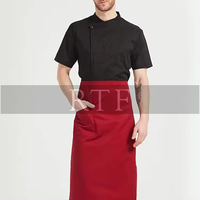 Vente chaude Mode Chef Uniforme Pas Cher Blanc Noir Uniforme Chef Manteau Avec Poche Par Raw To Fine