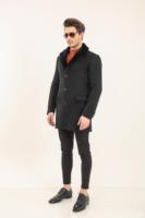 Manteaux d'hiver en fourrure de valériane romaine haut de gamme pour hommes, faits à la main en peau de mouton, cuir véritable, parkas épais enduits et respirants, tissés