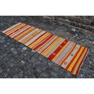 พรมขนแกะเย็บปะสีส้มแดงแบบดั้งเดิมโถงทางเดินทรงสี่เหลี่ยมผืนผ้าผืนใหญ่สำหรับวัยรุ่น7.9ft x 2.6 - Product Image 2