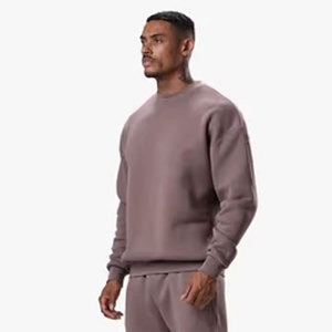 Sudadera de Forro Polar Sólida Personalizada al por Mayor con Media Cremallera, Estilo Urbano Casual, Cuello Redondo, para Invierno, con Logotipo Bordado, Ajuste Cómodo - Product Image 2