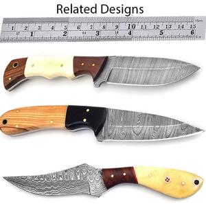 Bushcraft Damascus Hunting Skinner <b>Knife</b> <b>Bone</b> <b>Handle</b> ( ZR116) - Product Image 3
