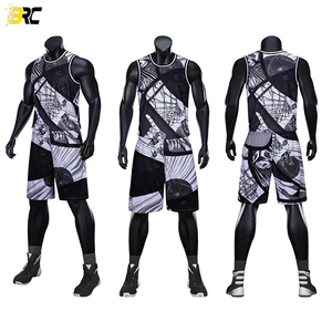 เสื้อบาสเก็ตบอลลายพราง,เครื่องแบบพิมพ์ดิจิตอลแบบระเหิดดีไซน์ใหม่ - Product Image 4
