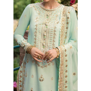 Offre Spéciale à la mode de haute qualité élégant personnalisé broderie imprimé robe de pelouse pour les femmes meilleur gros pelouse robe Maxi - Product Image 3