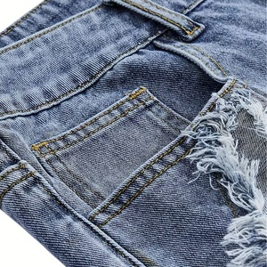 2026 Men'S Street Style Canvas High Waist <b>Button</b> <b>Fly</b> Shorts Frayed Hem Regular Fit HIGH STREET Non-Stretch Fabric Quick Dry - Product Image 3