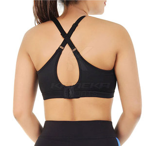 Sujetador Deportivo para Mujer de Alta Calidad, Transpirable, con Logotipo Frontal Simple, Ecológico, de Spandex/Nylon, Hecho en Pakistán, para Gimnasio, Yoga y Running - Product Image 2