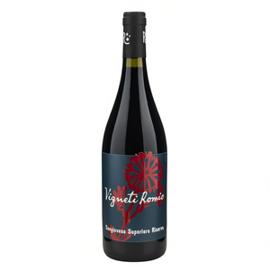 Sangiovese Superiore Riserva DOC Red <b>Wine</b>-750ml 6 Bottles Per Box-Refined Reserve Italian <b>Wine</b>-Vigneti Romio - Product Image 2