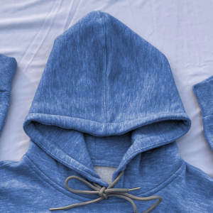 Sweat-shirt à capuche court pour femme, respirant, hiver, personnalisable avec logo, style streetwear décontracté, 100% coton molletonné - Product Image 5