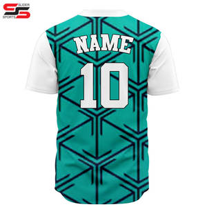 Chemise de baseball 100% Polyester Team USA Youth Vintage Mesh Broderie pour hommes Sublimation Baseball Jersey - Product Image 6