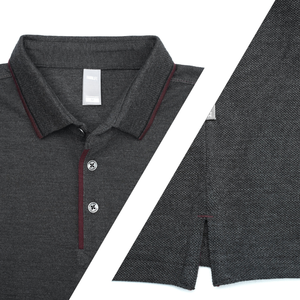 Camiseta Polo de Algodón Doble PK de Alta Calidad, Duradera, Transpirable y Cómoda - Color Granate - Logotipo Personalizado OEM/ODM - Product Image 6