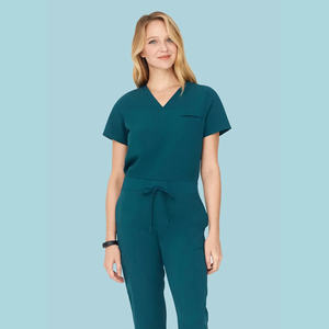 Ensembles d'uniformes de gommage à la figue d'infirmière à manches courtes - Product Image 6