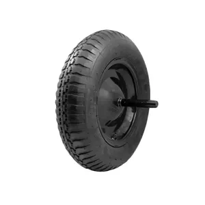 OEM/ODM 도매 3.50-8 공압 플라스틱 림 수레 정원 카트 고무 바퀴 타이어