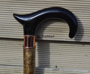 Natural Horn <b>Walking</b> <b>Stick</b> <b>Handle</b> Rugged Grip for Hiking and Trekking Canes Tradebyd - Product Image 5