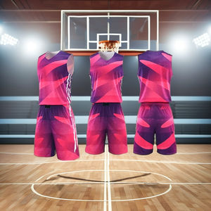 Conjunto de Uniforme de Baloncesto Personalizado Reversible de Doble Cara, Secado Rápido, Transpirable, 100% Poliéster Sublimado, Sin Mangas para Verano - Product Image 3