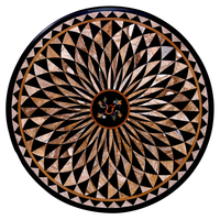 Pietra Dura Marmor-Intarsien Couchtisch Langlebige Wohnzimmermöbel Mogul-Kunst Inspirierte Traditionelle Einrichtung