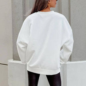 Nouvelle Arrivée Sweat-shirts Décontractés en Coton Respirant Grande Taille pour Femmes, Personnalisables avec Col Rond en Polaire sur le Devant, Style Streetwear Hiver Haute Qualité - Product Image 4
