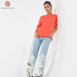 T-shirt rayé pour femmes, coupe ample, manches courtes, respirant, décontracté, de haute qualité, pour l'été - Product Image 2