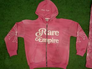 ชุดแทรคสูทลำลองสีซีดแบบทำเอง กางเกงวอร์มขาดๆ เสื้อฮู้ดปักลาย ชุดฮู้ดดี้ซิปแบบยูนิเซ็กซ์ ล้างสีแบบแอซิด - Product Image 2