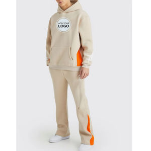 Crew Neck Sweatshirts Unisex Track Suit Set - 2 Piece Men's Activewear Fleece Wholesale <b>Hoodie</b> and Jogger Sweatpants, Sweatsuits - Product Image 4