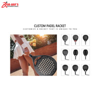 Raqueta de Pádel Profesional DR ARIFS INTERNATIONAL, Gran Venta, 100% Fibra de Carbono, Tamaño/Color/Diseño Personalizables