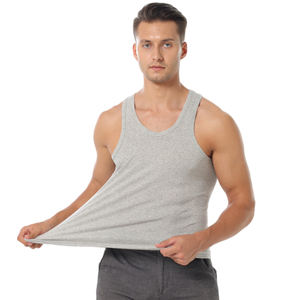 Débardeurs de sport pour hommes en coton 100% de haute qualité en gros, décontractés, pour la musculation, respirants - Product Image 1