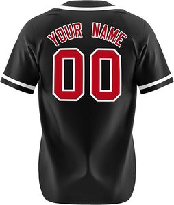 Maillot de baseball et softball respirant séchage rapide col en V personnalisé vente en gros maillot uni sublimé pour hommes - Product Image 5