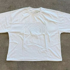 Camiseta de Punto Transpirable Personalizable con Logotipo Personalizado, Estilo Urbano, Diseño Ajustado, Métodos de Serigrafía e Impresión por Agua - Product Image 1