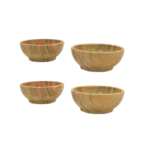 Ensaladeras de bambú sólido ecológico personalizadas de alta calidad, servidor de artesanías de mimbre de campo, decoración del hogar, cocina de bambú de Vietnam - Product Image 4