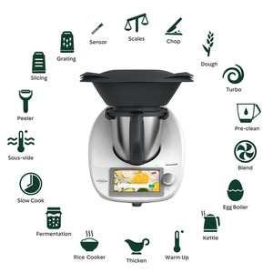 Robot culinaire intelligent électrique haut de gamme 6-en-1 à écran tactile en acier inoxydable, contrôlé par application - Product Image 2