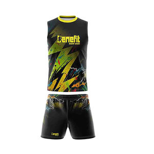 เสื้อกีฬาบาสเก็ตบอลสำหรับผู้ชายกางเกงขาสั้นเสื้อกีฬาผ้าโพลีเอสเตอร์ผลิตจากปากีสถาน - Product Image 2