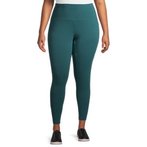 Custom Wholesale Factory Manufactures Women's Plus Size Solid Full Length High Rise Spandex/Polyester High Quality <b>Leggings</b> - Product Image 4