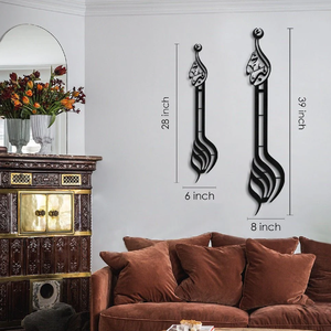 Art mural de calligraphie islamique en métal fabriqué en Inde-Kalma Shahada pour bureau d'hôtel à domicile au prix de gros direct d'usine - Product Image 5