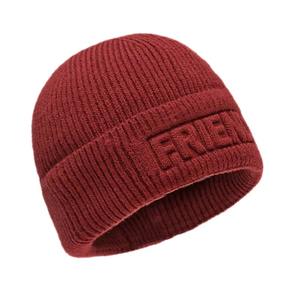 Bonnet en tricot côtelé personnalisé en gros avec logo en relief, bonnet en acrylique chaud pour l'hiver, pour streetwear, extérieur et usage quotidien, chaud - Product Image 2