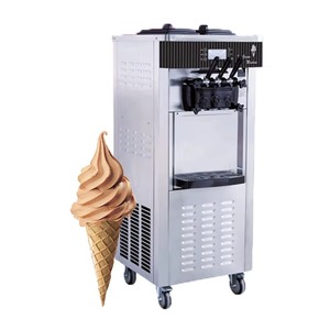 New Commercial <b>Soft</b> <b>Ice</b> <b>Cream</b> <b>Machine</b> with 3 Flavors 25L/H Automatic 220V Water-Based - Product Image 5