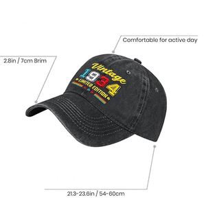 Mayorista Vintage Retro 6 Panel Desgastado Piedra Lavado Algodón Chino En Blanco Niño Clásico Béisbol Ajustado Gorra Hebilla de Metal - Product Image 3