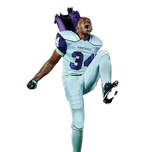 OEM Short de football américain unisexe grande taille Nouveau design Pantalon en jersey imprimé personnalisé respirant pour adultes - Product Image 2