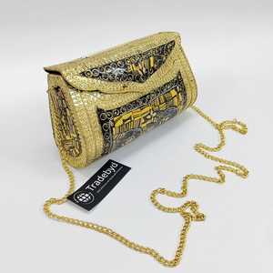 Bourse d'embrayage en métal haute couture pour femmes sac de créateur de vêtements de fête accessoires de mariée par Tradebyd - Product Image 2