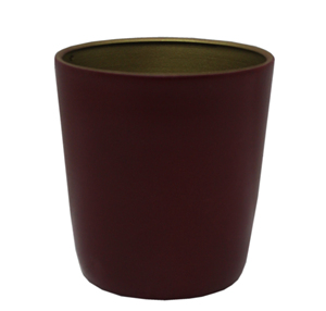 Maceta redonda de hierro decorativa única, cubos adhesivos esmaltados para decoración del hogar y la sala de estar hechos a mano - Product Image 2