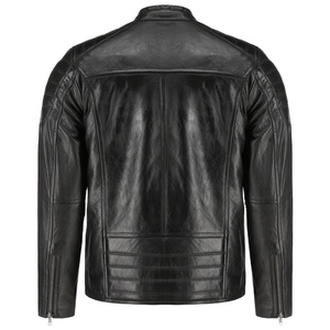 Veste en cuir longue et fine de haute qualité avec poches zippées, imperméable, respirante, anti-UV, impression personnalisée pour homme, motard - Product Image 4