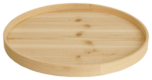 Compre una bandeja de madera con forma redonda y bandeja de servicio hecha a mano pulida natural para la venta por exportadores - Product Image 3