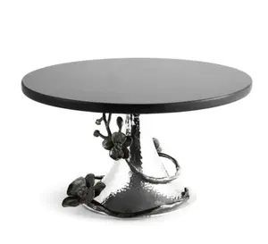 Support à gâteau de style luxe Design Premium support à gâteau élégant pour les fêtes d'anniversaire de mariage d'hôtel décor de table utilisation de service - Product Image 1