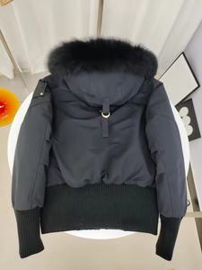 Veste matelassée à capuche en duvet d'hiver pour homme, style vintage personnalisé, imperméable, avec fermeture éclair brodée, coupe courte, solide, 2025 - Product Image 2