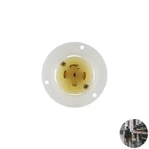 L21-30 NEMA de haute qualité 30A 120/208V Entrée à bride verrouillable innovante idéale pour l'alimentation en électricité des machines d'entrepôt - Product Image 1