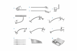ชุดเครื่องมือผ่าตัดสแตนเลสหลายขนาดพร้อมระบบพยุงมือ  ฐานสำหรับเครื่องมือผ่าตัด - Product Image 4